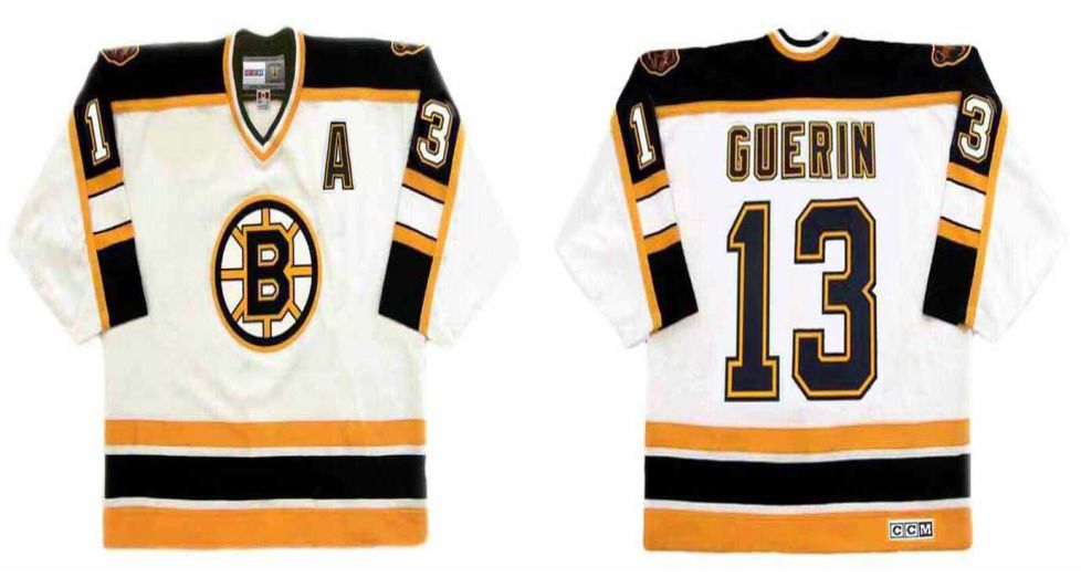 2019 Men Boston Bruins #13 Guerin White CCM NHL jerseys